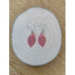 Boucle Ma petite feuille rose