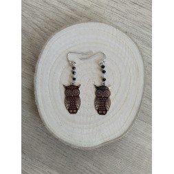 Boucle d’oreille hibou