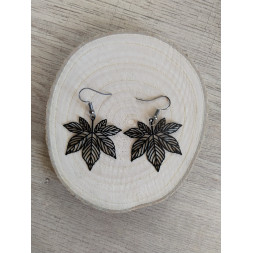 Boucle d’oreille feuille d’érable