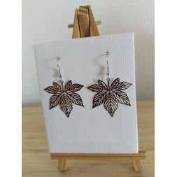 Boucle d’oreille feuille d’érable