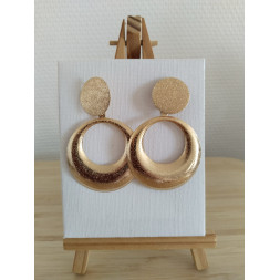 Boucle d’oreille ronde et pailletée