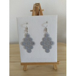 Boucle d’oreille losange