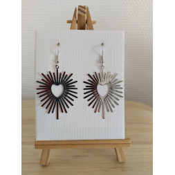 Boucle d’oreille coeur ajouré