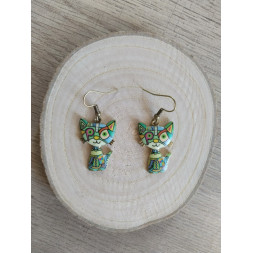 Boucle d’oreille chat
