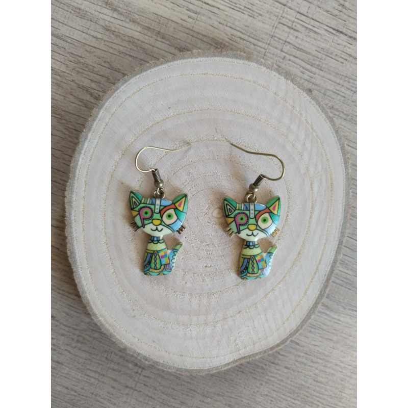 Boucle d’oreille chat