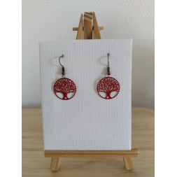Boucle d’oreille arbre de vie