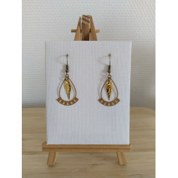 Boucle d’oreille nomade dorée