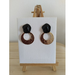 Boucle d’oreille anneau doré