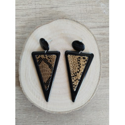 Boucle d’oreille simili cuir
