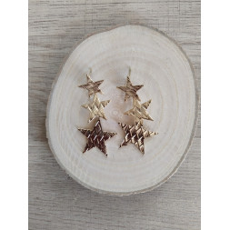 boucle d’oreille étoiles dorées