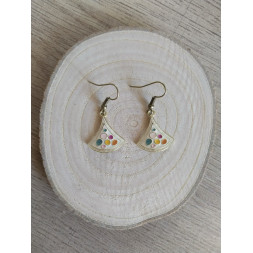Boucle d’oreille colorée
