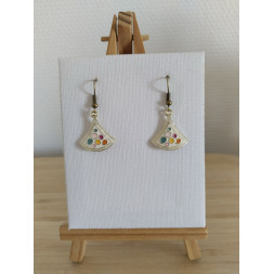 Boucle d’oreille éventail