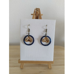 Boucle d’oreille cercle et dorée
