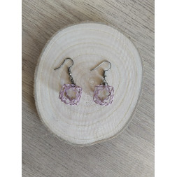 Boucle d’oreille parme