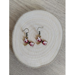 Boucle d’oreille libellule