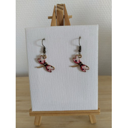 Boucle d’oreille petite libellule
