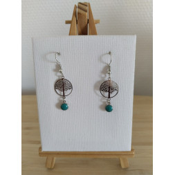 Boucle d’oreille arbre de vie