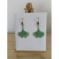 Boucle d’oreille grande feuille Bilbao