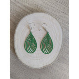 Boucle d’oreille grande feuille
