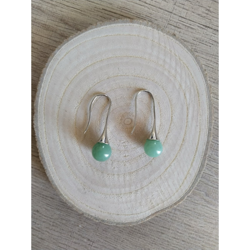 Boucle d’oreille jade