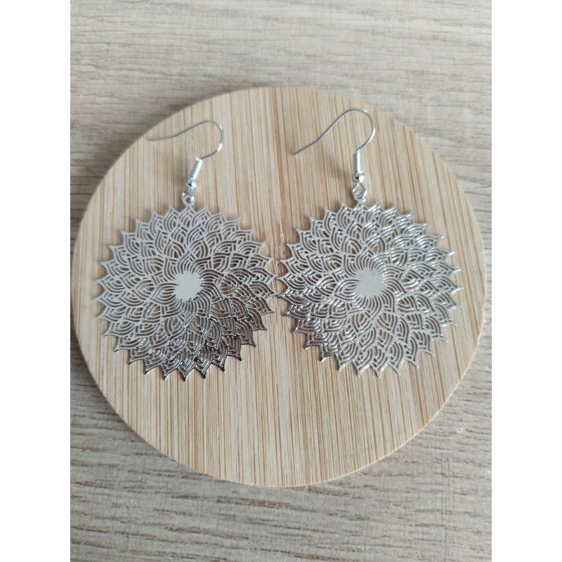 Boucle d’oreille mandala