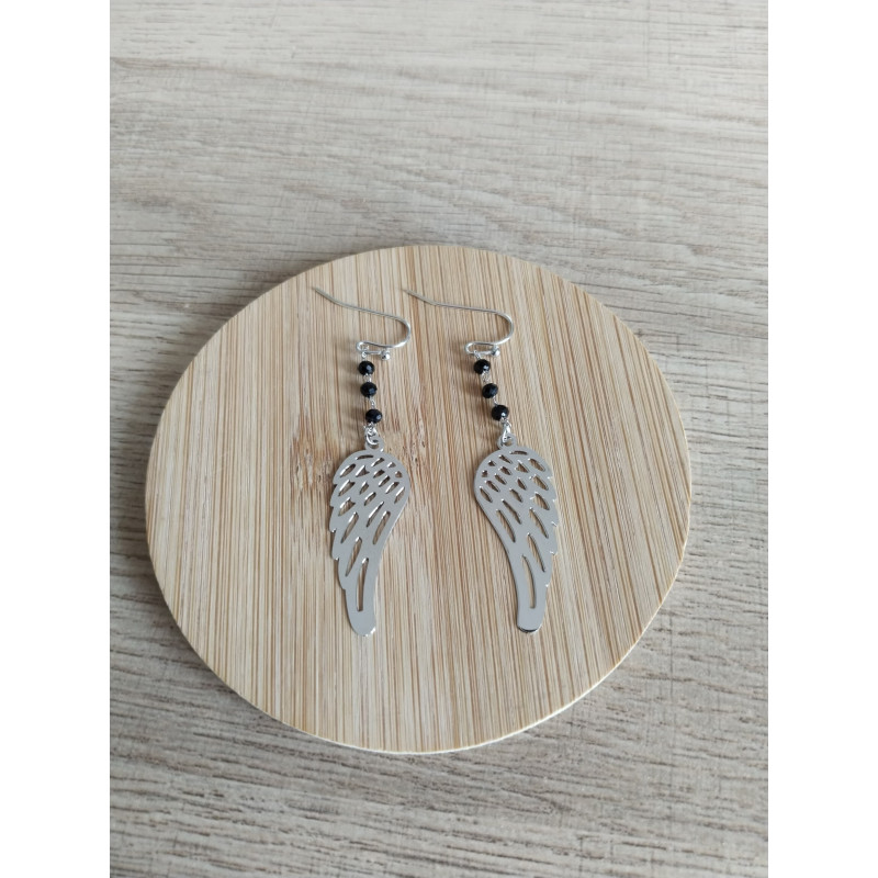Boucle d’oreille aile d’ange