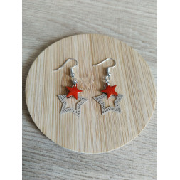 Boucle d’oreille en étoiles