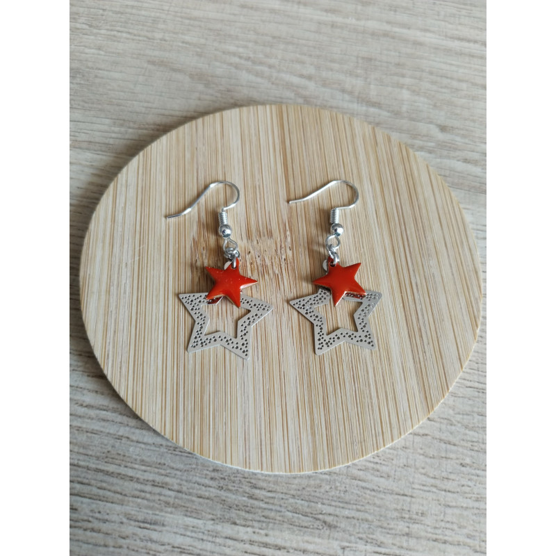 Boucle d’oreille en étoiles