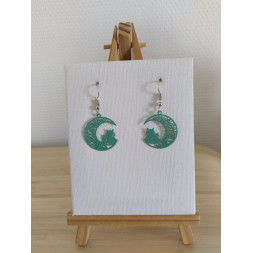 Boucle d’oreilles les 2 chats