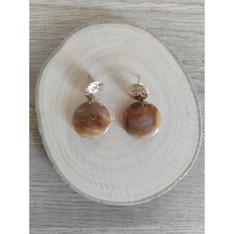 Boucle d’oreille pierre naturelle