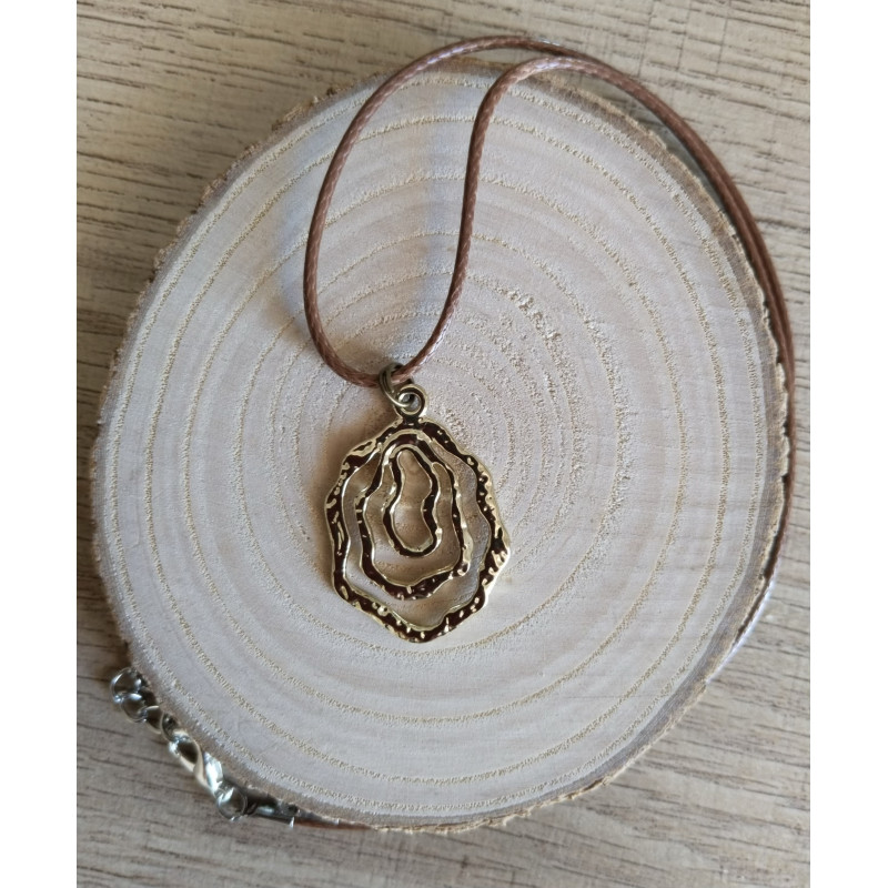 Collier onde dorée