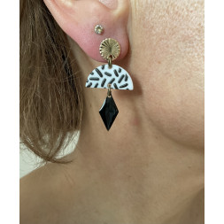 Boucle d’oreille tachetée