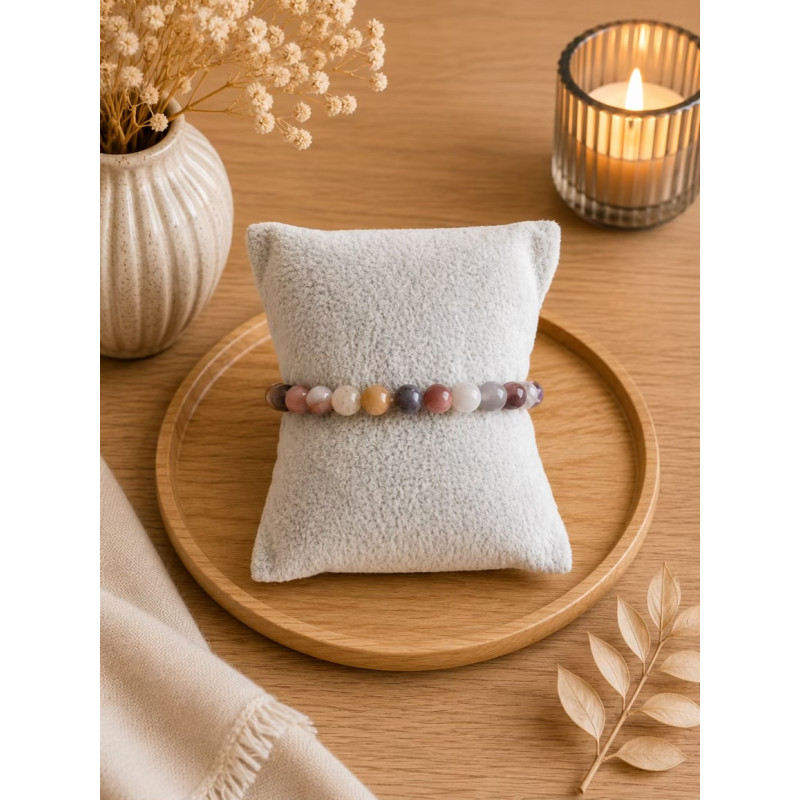 Bracelet en agate teintée