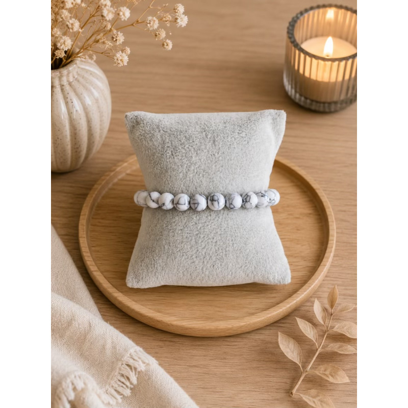 Bracelet en perle marbré