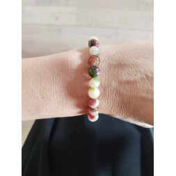 Bracelet en agate teintée