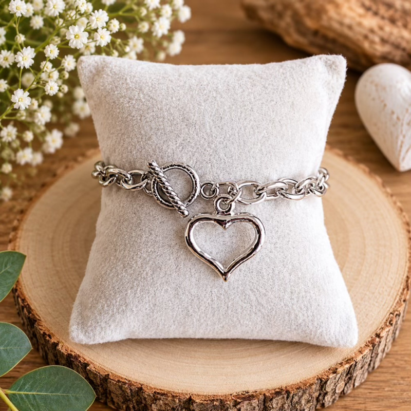 Bracelet à coeur