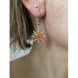 Boucle d’oreille soleil