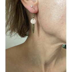 Boucle d’oreille vintage bronze