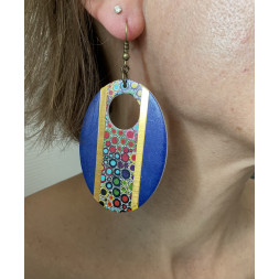 Boucle d’oreille en Balsa
