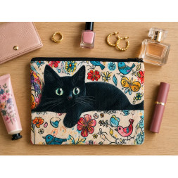 Pochette mon petit chat noir