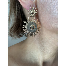 Boucle d’oreille en soleil