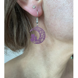 Boucle les 2 chats sur la lune