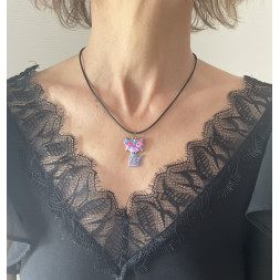 Collier mon petit chat arlequin