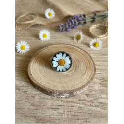 Bague en marguerite blanche