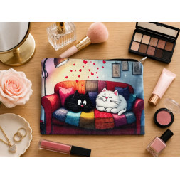 La pochette trop mignonne avec ses 2 petits chats
