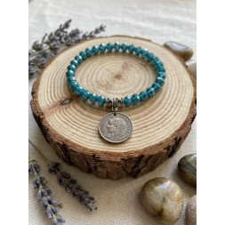 Bracelet Bleu canard Chance