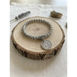 Bracelet gris foncé Chance