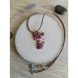 Collier en chat Arlequin
