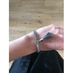 Bracelet Mon pompon gris