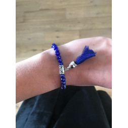 Bracelet Mon pompon bleu
